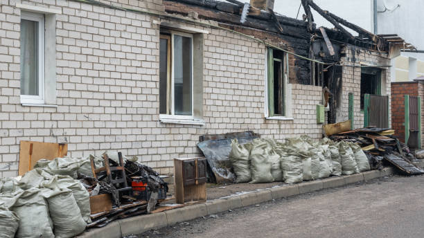 Professional Fire Damage Removal technician working in Columbia, KY